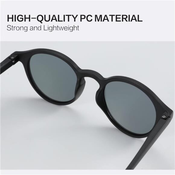 Polarized Round Sunglasses, Stylish Sunglasses for Men and Women Retro Classic main image 4